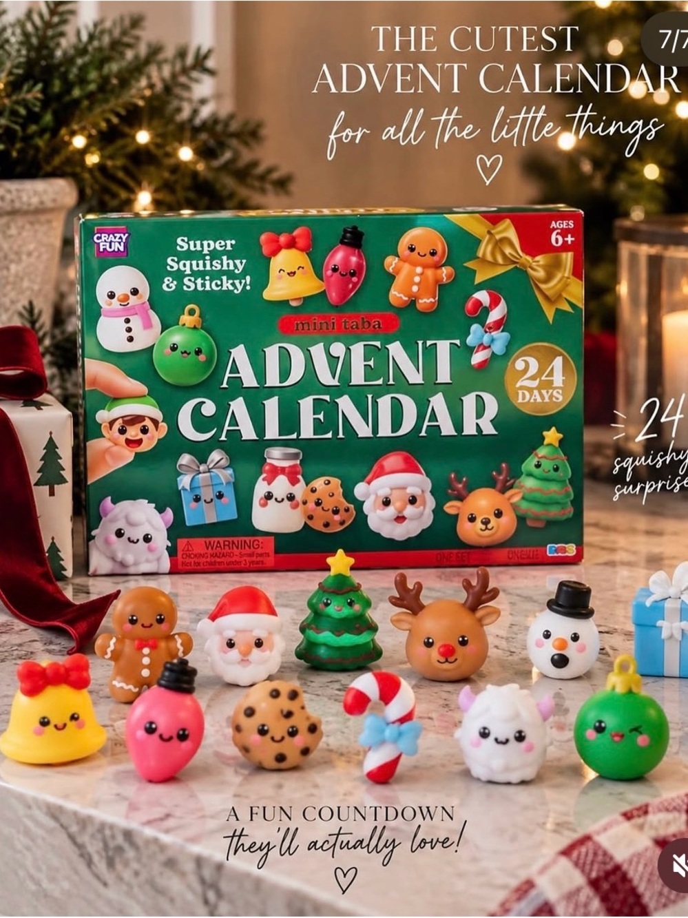 RMS Mini Taba Advent Calendar - 24 Squishy Holiday Surprises